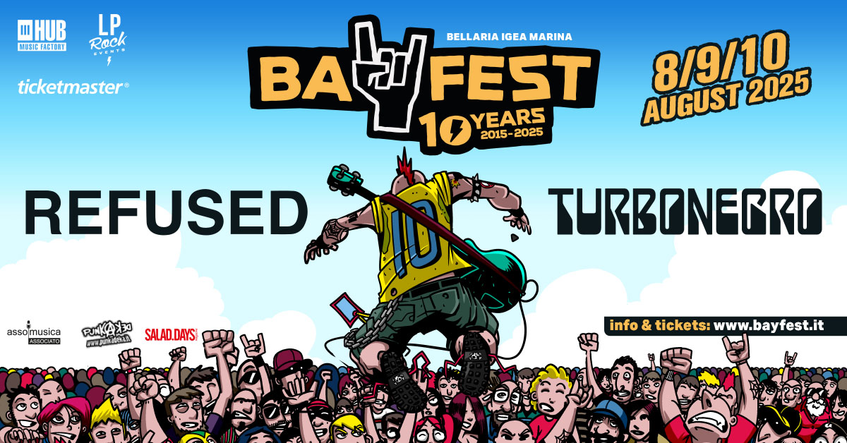 BAY FEST 2025: annunciati REFUSED e TURBONEGRO come primi due headliner