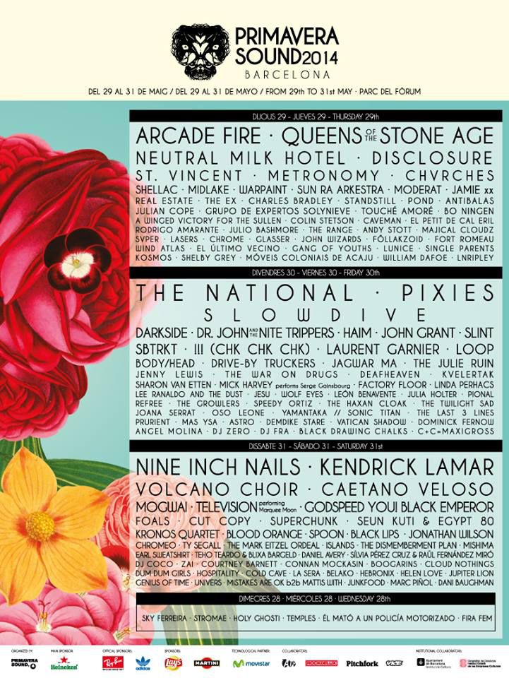PRIMAVERA SOUND 2014: ecco la line-up completa